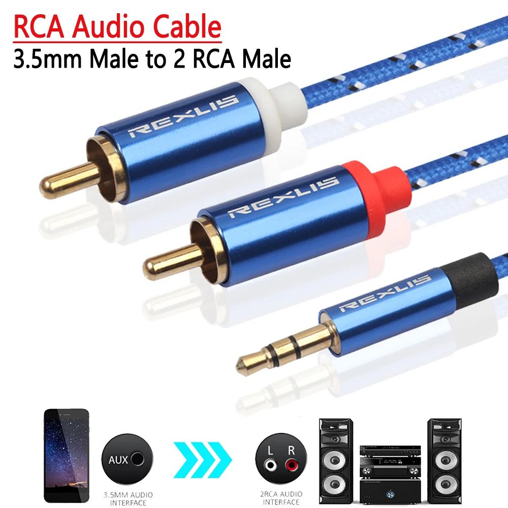 RCA ̺ 3.5mm-2RCA ׷  Y й 3.5 -2 RCA   ڵ ׼, ޴ MP3 ÷̾ º